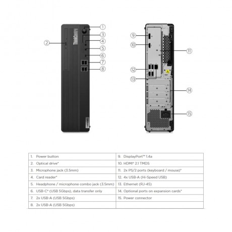 Lenovo ThinkCentre M70t Gen 4 (12DL0003ME) Desktop | Intel Core i7-13700 | Window 11 Pro